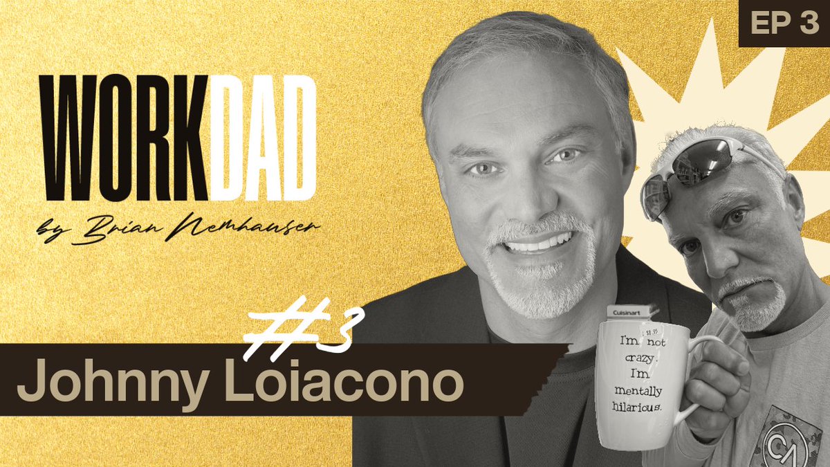 workdadpod's tweet photo. A new episode of the WorkDad podcast is available! This week's episode goes over the 36-year career of Johnny Loiacono, who turned down an offer from Steve Jobs to prioritize family and still became a CEO and Founder. Good guy. Take a listen!  https://t.co/TiKL3FxUrP https://t.co/VcjTXFPxQV