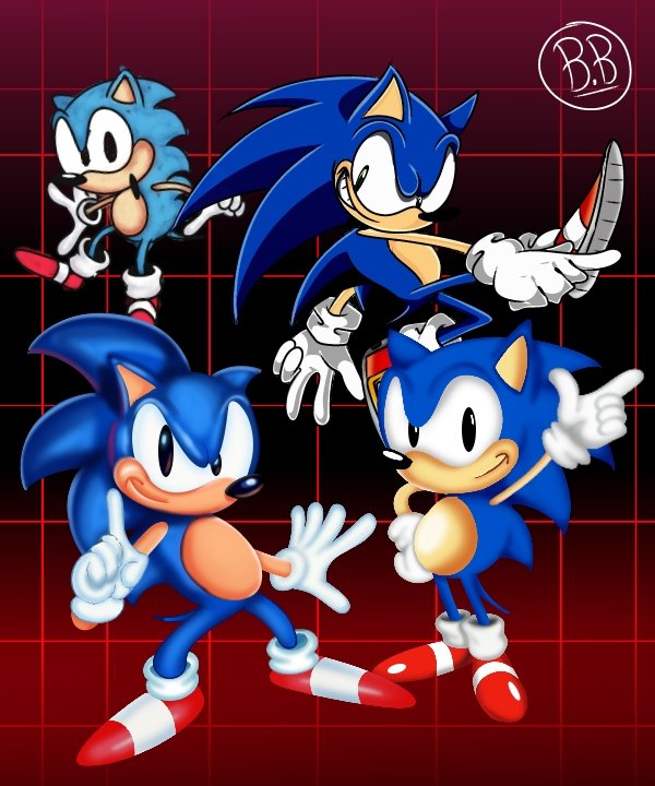 The group of.....Sonics?
'This is terrible art :'>'
#KazuyukiHoshino #GregMartinsonic #Japanesesonic