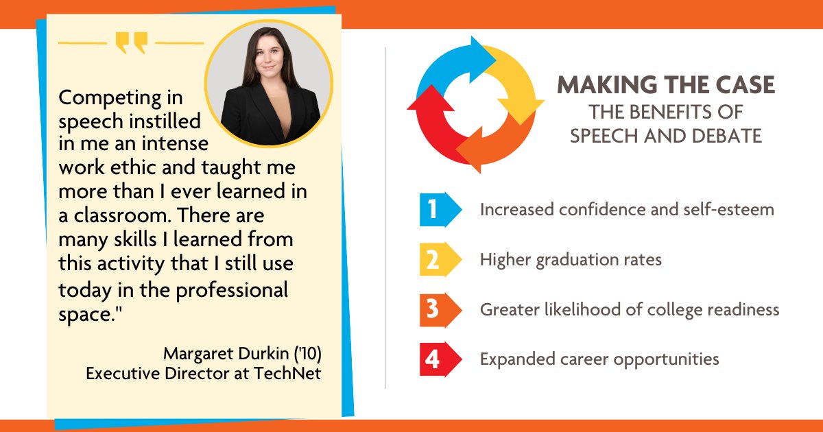 speechanddebate's tweet image. Sometimes you can't make the case for speech and debate all by yourself. That's why we've collected letters, shareable graphics, and data to help you champion this powerful activity! 🏆

Check out "Spread the Word" in the latest issue of Rostrum » bit.ly/4c1fDQT