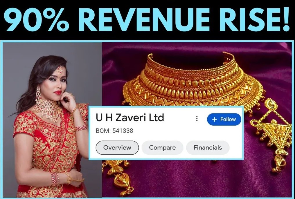 Muskan2402's tweet photo. #UHZaveri, a debt-free listed company in the #jewellerysector saw the rise of 90%🔺 revenue from 4 Crore to 7.7 crore in Q3. 
#LearningAbility https://t.co/3oQy2GsVc0