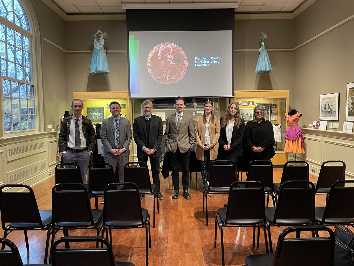 The ETSU-based Appalachian Premodernists hosted six papers last Friday in the Reece Museum on campus. It was a lot of fun in a very nice space! ... I spoke last, hence Francesco Diedo on the background powerpoint slide...! @etsu