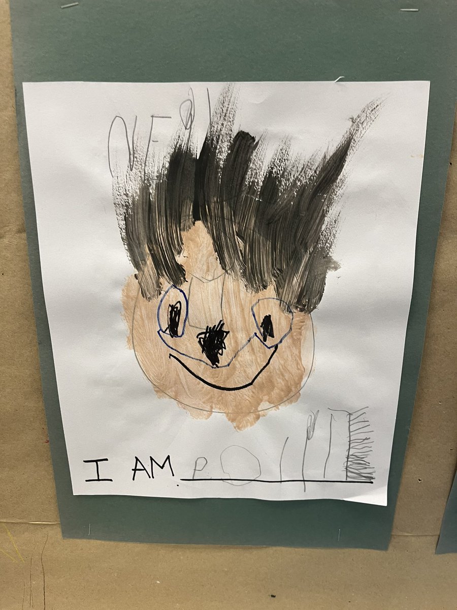 msbhatcher's tweet photo. After a lesson on affirmations we created self-portraits and chose an affirming word to describe ourselves. We made self portraits and mixed the “just right” shade for our beautiful skin using @crayola #colorsoftheworld paints. https://t.co/DasCEmna0q