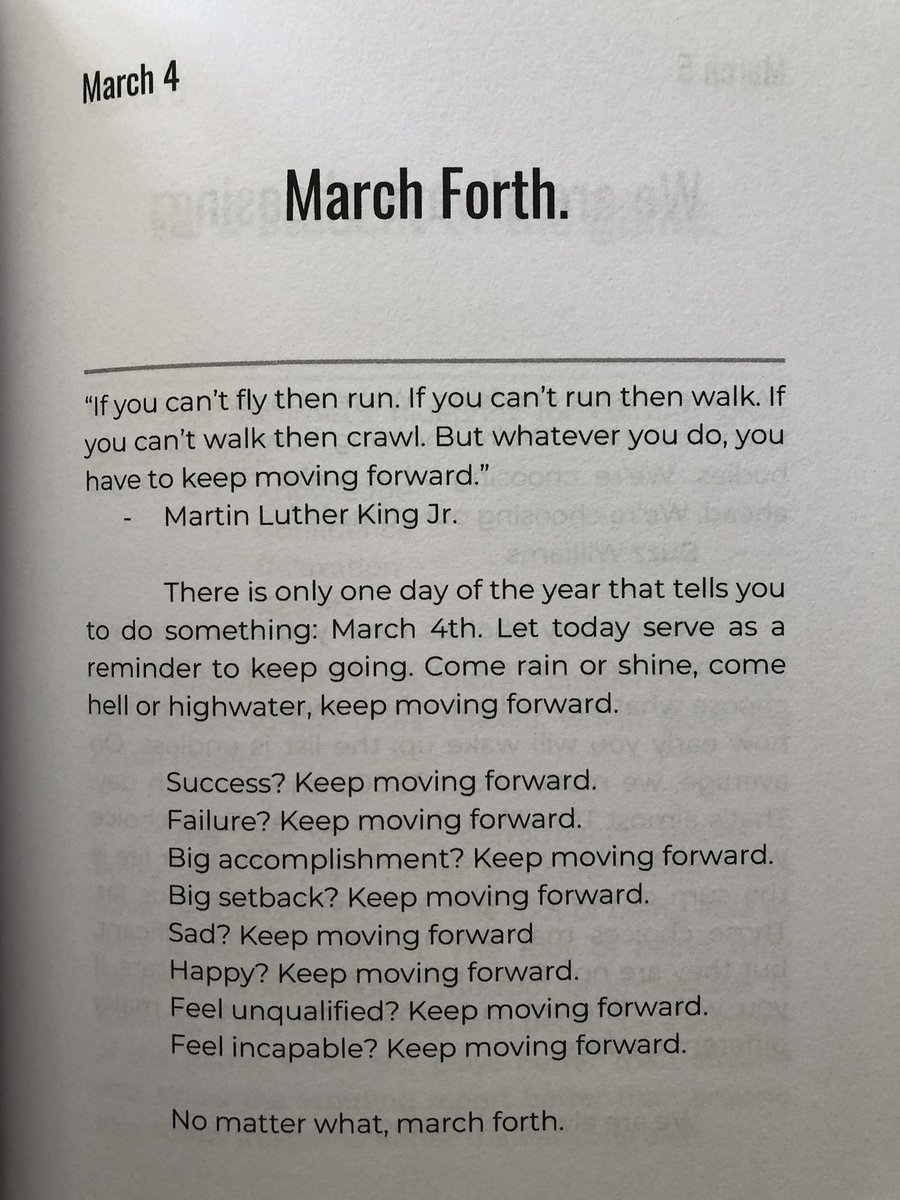 March Forth #DailyWisdom