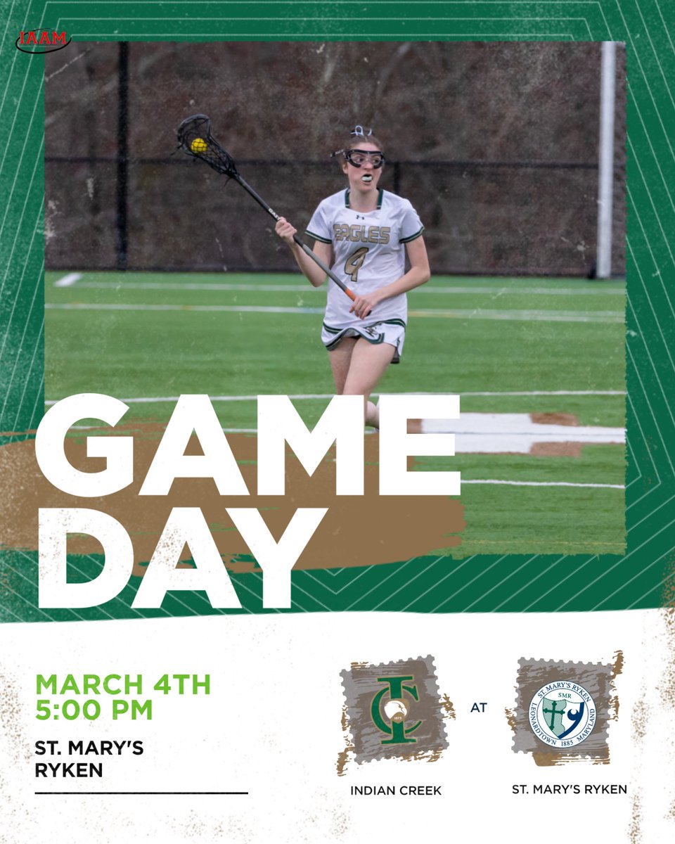 Gameday! 

Baseball will travel to take on Curley. First pitch 4:00pm. 

Girls lacrosse will open their season with a scrimmage at St. Mary's Ryken at 5:00pm.

Go Eagles! 
#Creek
#ProtecttheNest