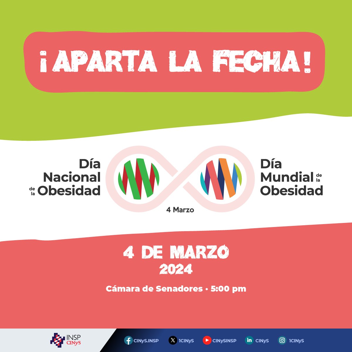 🌟¡HOY!🌟 Acompáñanos en el 'Lanzamiento del #DíaNacionaldelaObesidad' 🕔5pm 📍Senado de la República 📲canaldelcongreso.gob.mx Únete a la conversación con el #HablemosSobreObesidad *Ya cerramos el registro presencial* #WOD2024 #LetsTalk