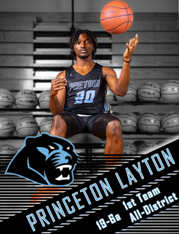 Congratulations to <a href="/princelayton20/">Princeton Layton</a> 
on his placement to the 19-6a All-District 1st team and Academic All-District.  This young man has a bright future ahead of him and we are extremely proud of you!