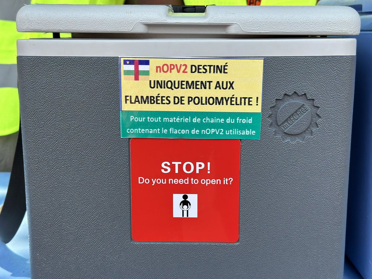 Aucun enfant ne devrait souffrir d'une maladie évitable par la vaccination. Avec l'appui de @WHO, @CDCgov, @gavi, @BillGates, @Rotary & @UNICEF, la #RCA 🇨🇫 vise à interrompre la circulation de la nouvelle émergence du #poliovirus 🦠 encore active active dans le pays #236Round1