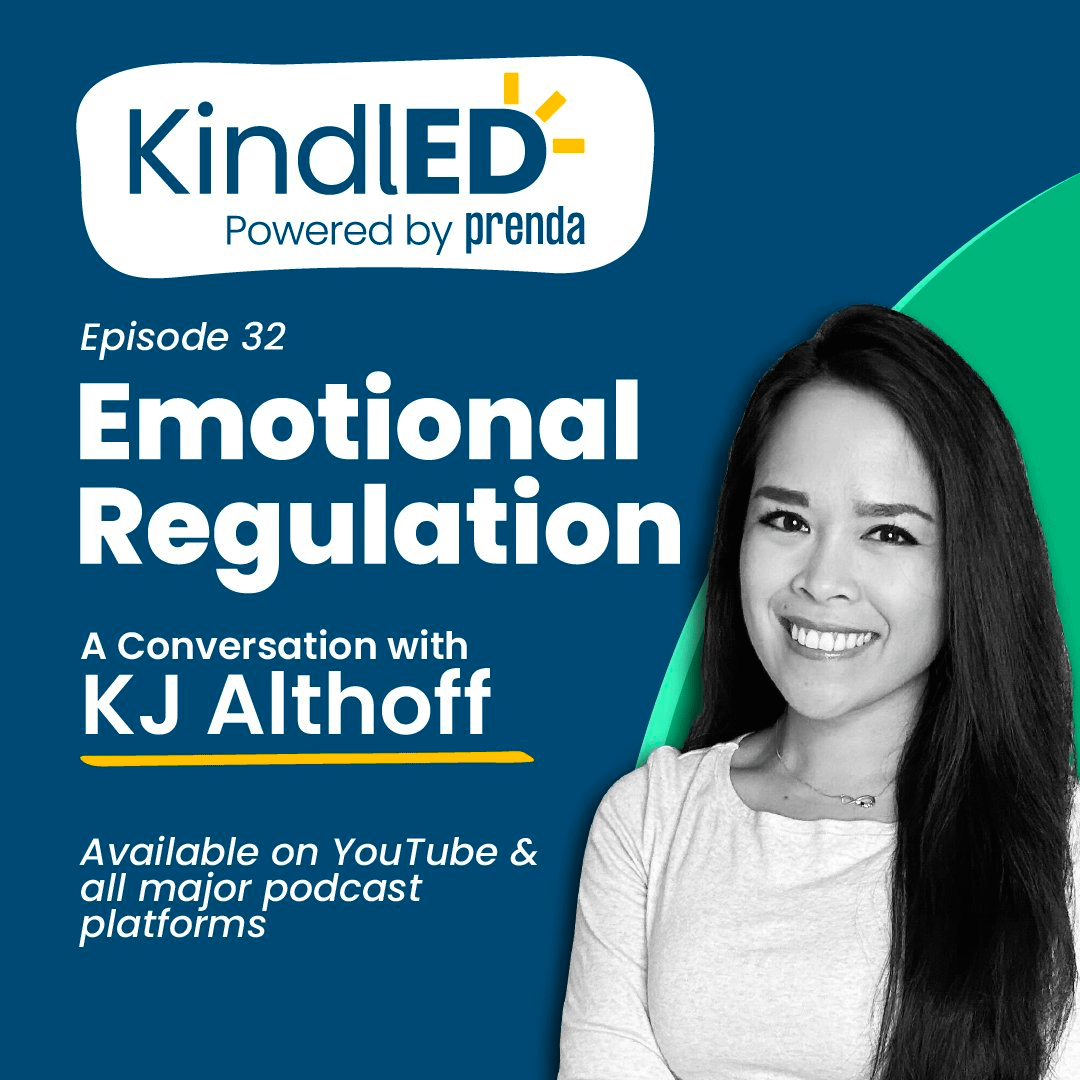 If you're a parent, you know how difficult emotional regulation can be for kids (and adults 👀) alike.

On The Kindled Podcast from <a href="/prendalearn/">Prenda Microschools</a>, <a href="/KaityBroadbent/">Kaity Broadbent</a> &amp; Adriane chat with KJ Althoff, Director of Content for <a href="/biglifejournal/">Big Life Journal — Growth Mindset Parenting</a>, about how to help a child navigate their