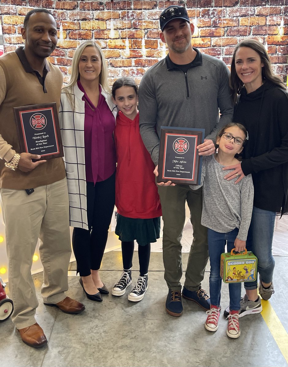 Congratulations to our 2023 Firefighter of the Year Wesley Leach, and Officer of the Year, Capt. Mike Atkins!