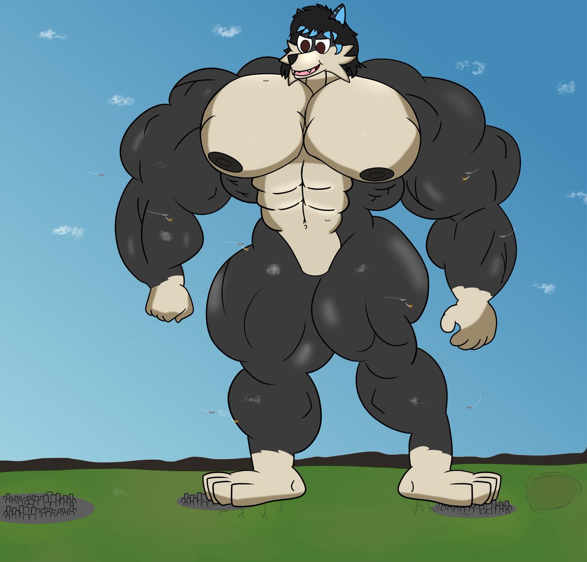 Ponceswolf's tweet photo. Well after I had to format my computer because of some components, I had a hiatus but I came back and just for the #MacroMarch and I don't know how I made it so it is now a worryingly big giant colossal.

#twittersize #buff #musclegrowth #macro #musclepecs #macrophile https://t.co/mK6n4yjDtJ