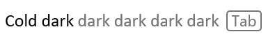 Freshly installed copy of Word auto suggested the word 'dark' multiple times - spooky, and hilarious like that painter sketch in the Fast Show who likes to paint in black...