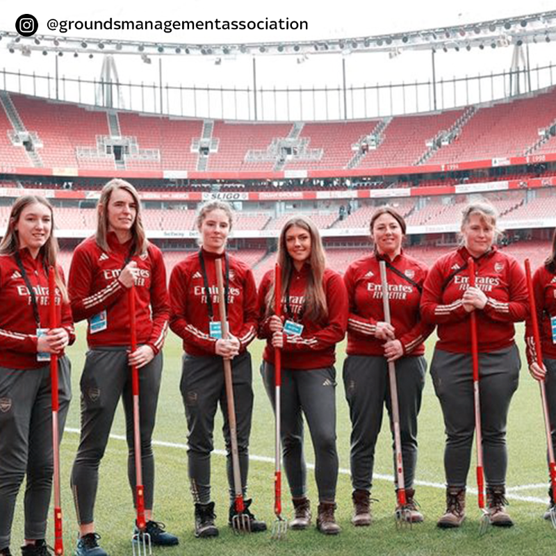 SkySportsWSL's tweet photo. The first match in WSL history to be maintained by an all-female groundstaff team! 😍

Arsenal's with another significant milestone as part of their north London derby fixture this weekend 👏