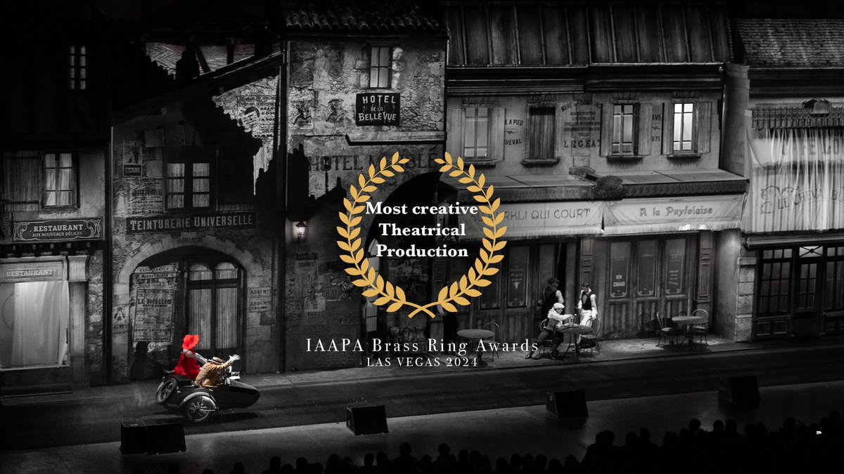 PuyduFou_EN's tweet photo. 🔴 "Most Creative Theatrical Production".

🏆 New award for "Le Mime et l'Étoile"!

The artistic excellence of #PuyduFou rewarded in Las Vegas! @PuyduFou has just received the equivalent of a Golden Globe for live entertainment at the IAPAA Honors 2024 (@IAPAAHQ). https://t.co/qc7ZeCYaJV