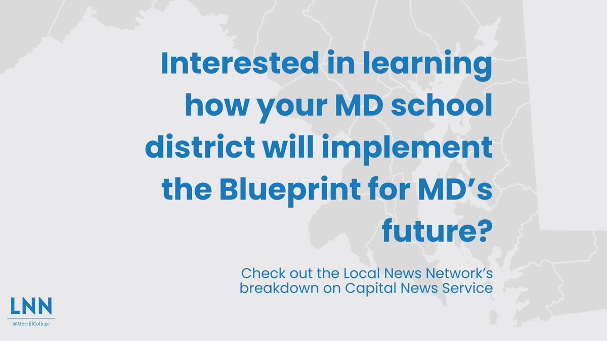 @CNSmd @KierstenHacker @ela_jalil The Local News Network released a breakdown of each @MDPublicSchools district’s plans for Blueprint implementation in accordance with the @MDBlueprintAIB. Find your district here: cnsmaryland.org/behind-the-blu…