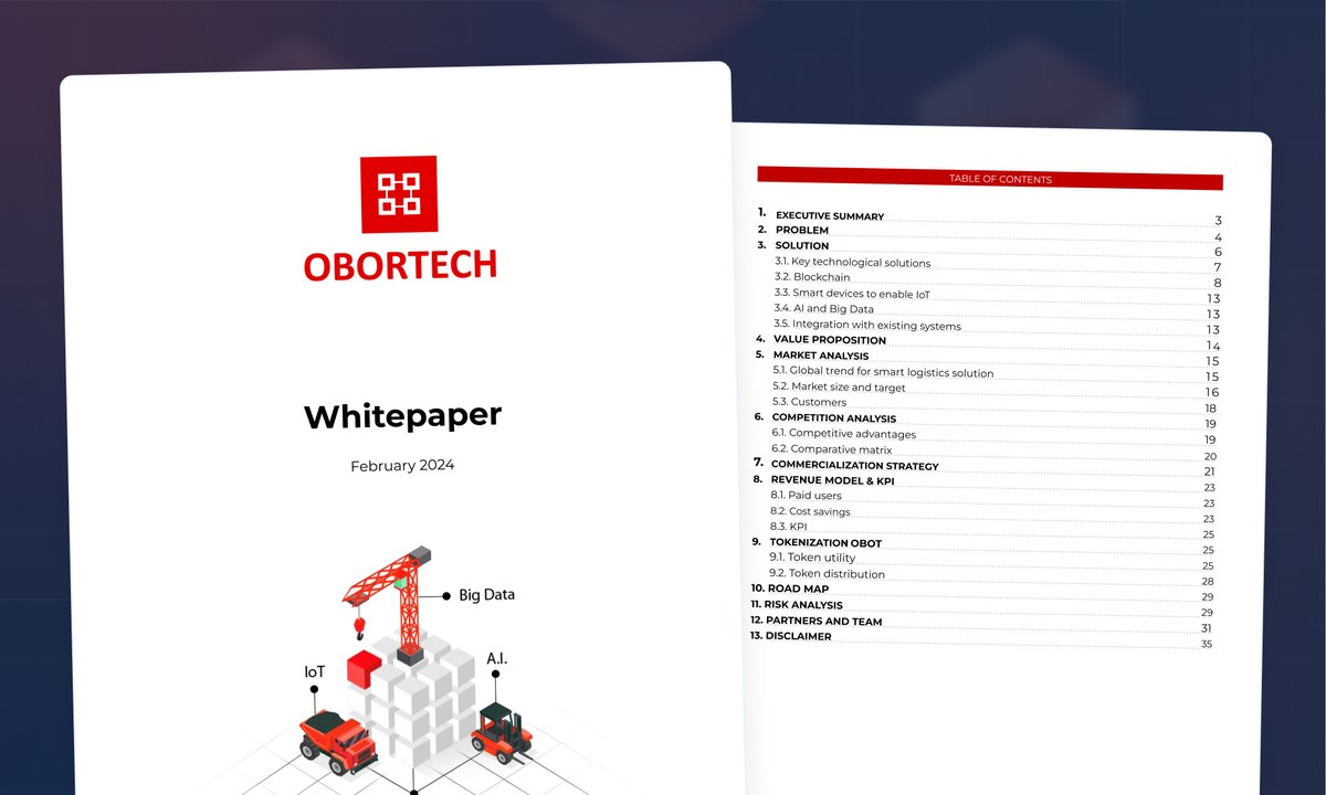 OBORTECHhub's tweet photo. 📄 Updated Whitepaper

Have you seen our recently updated whitepaper, thoughtfully revised to reflect what Obortech offers for companies and their customers?

Enhanced from the ground up to showcase our entire mission and plan.

Get your copy → https://t.co/qBOjo6A1mo https://t.co/2icjV0jb6i