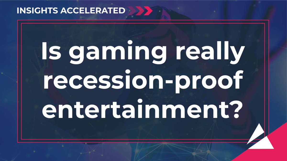 Is #gaming really recession-proof entertainment? Find out more in our latest #InsightsAccelerated report: bit.ly/49Pc4vc