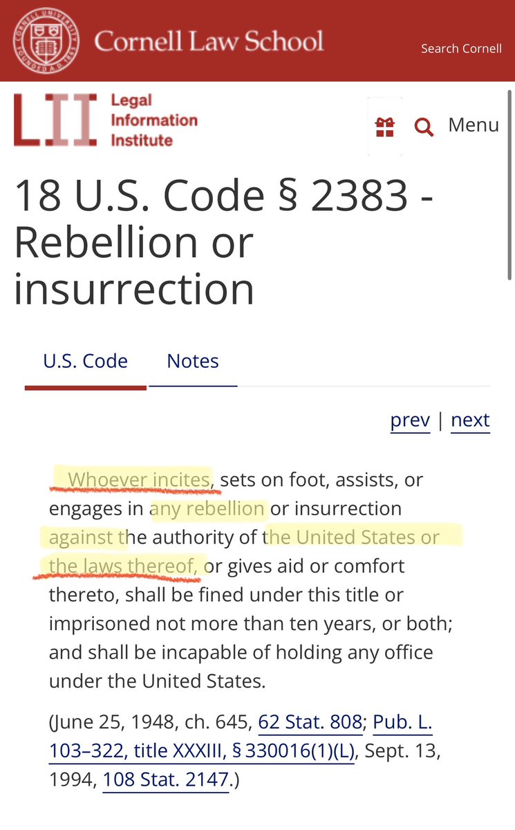 Understand this: The Colorado Supreme Court, the Maine Secretary of State, Illinois Judge Tracie Porter, Lawrence Tribe, Michael Luttig… ALL just attempted to engage in insurrection.