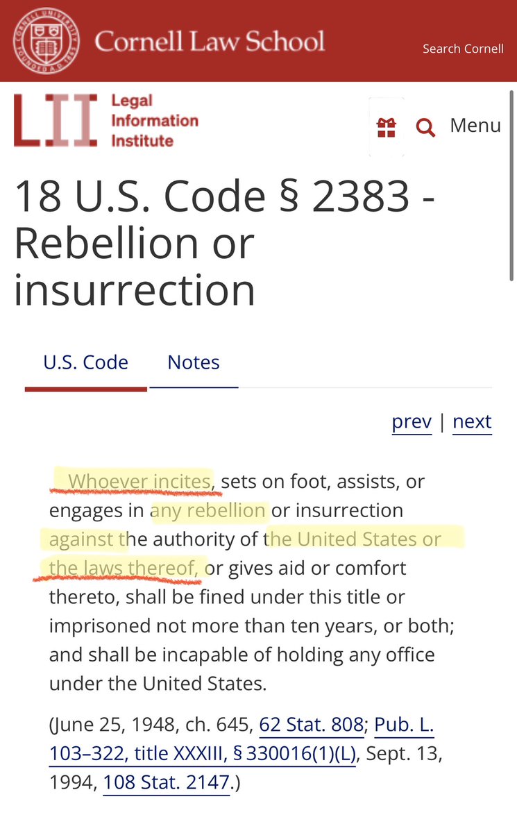 Understand this:

The Colorado Supreme Court, the Maine Secretary of State, Illinois Judge Tracie Porter, Lawrence Tribe, Michael Luttig…

ALL just attempted to engage in insurrection.