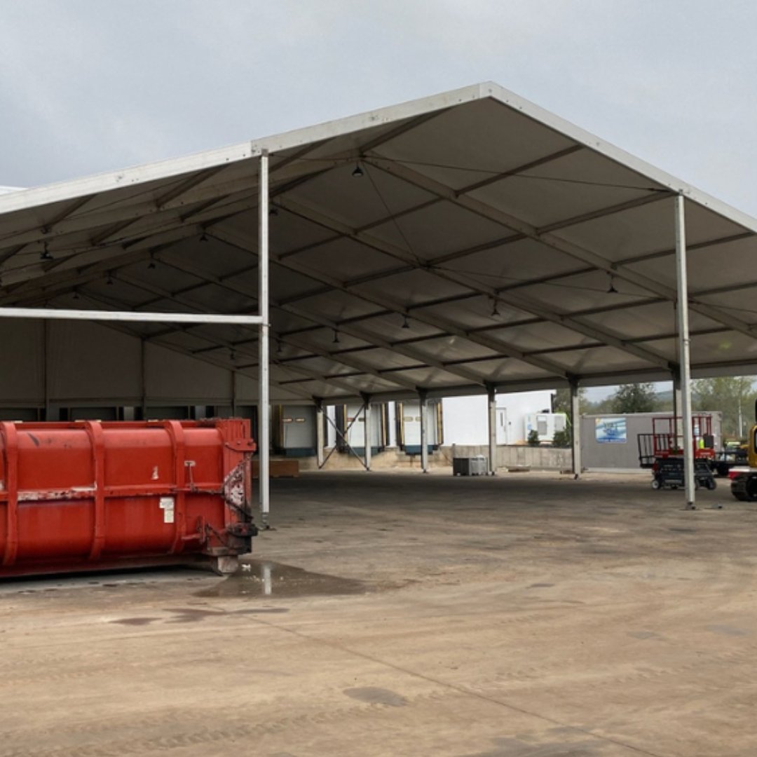 L2structures's tweet image. Expanding operational space with ease, our open temporary structure is the perfect blend of durability and flexibility. Ready to support any project, anytime, anywhere. 
#SpaceSolutions #EfficientDesign #WorksiteReady