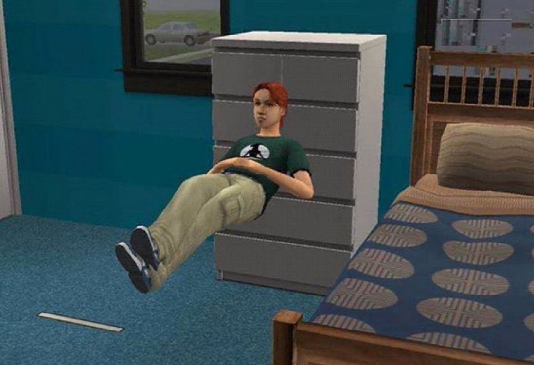 when I finally clean my room and I don't want to mess it up again