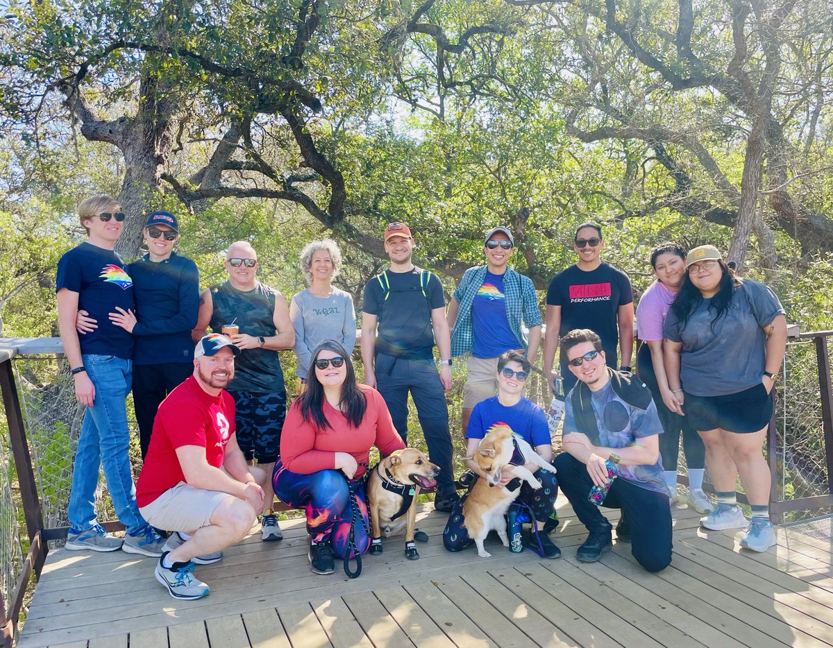 Beautiful day for the first “Pride Hike” with representatives of the Pride Faculty and Staff Association. 🙌🏼💪🏼🥰🏳️‍🌈🏳️‍⚧️