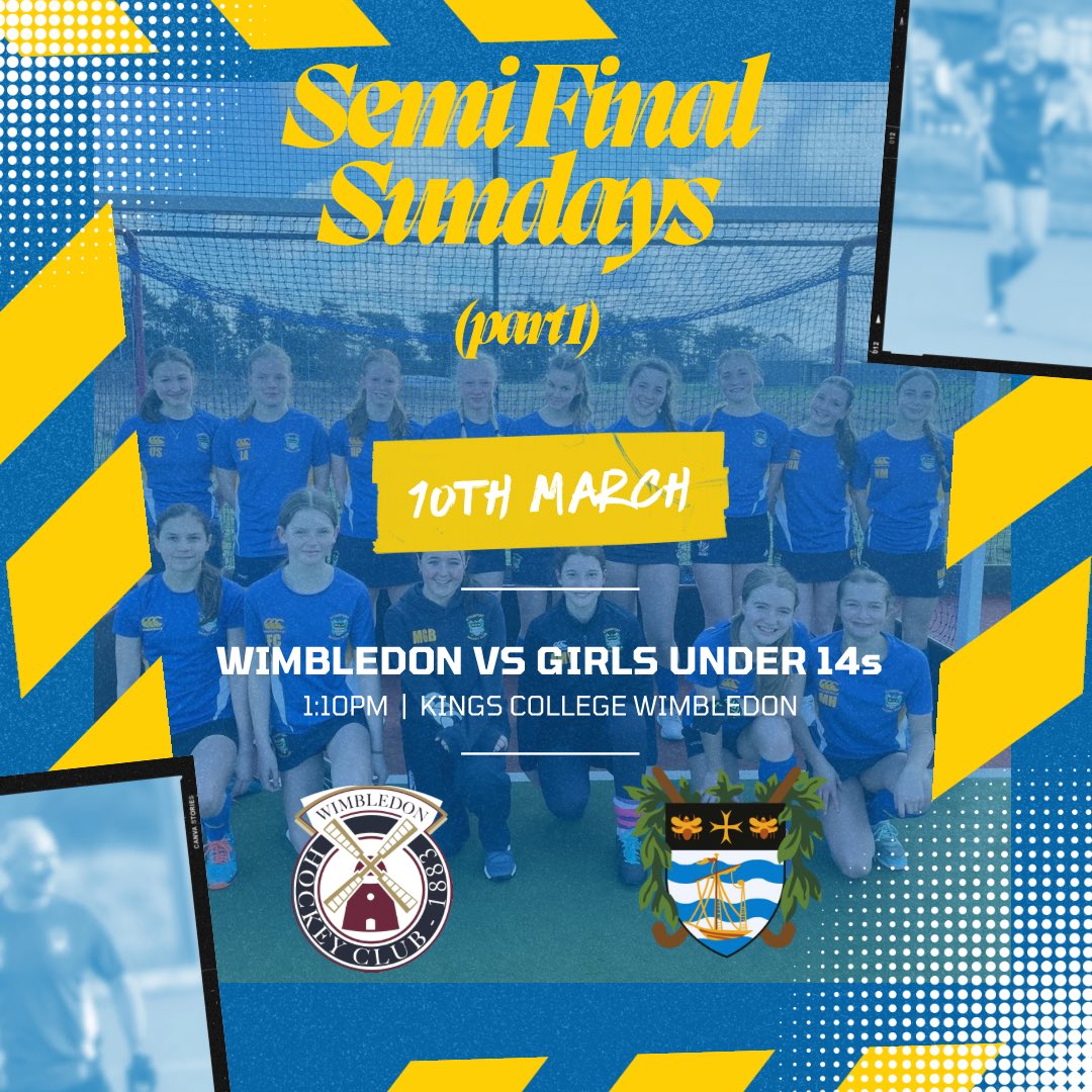 This Sunday our Girls Under 14s are in the National Semi Finals down in Wimbledon! Good luck girls! #Bluengold 💙 💛