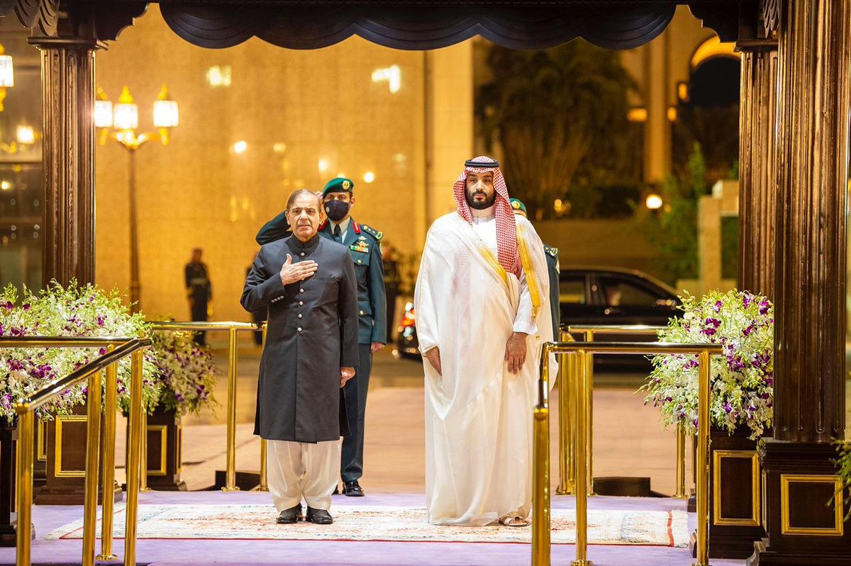 سعودی ولی عہد شہزاد محمد بن سلمان کی وزیراعظم پاکستان @CMShehbaz کو حلف اٹھانے پر مبارکباد