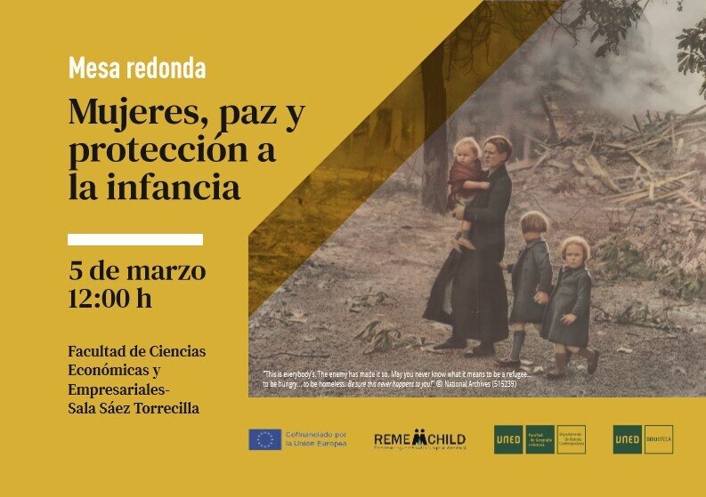 ⏰ MAÑANA 5 de marzo a las 12:00
Mesa redonda "Mujeres, paz y protección a la infancia"
👉 Facultad de Ciencias Económicas y Empresariales, Sala Sáez Torrecilla
Puedes seguirlo también por streaming en ow.ly/4xBk50QKs1K