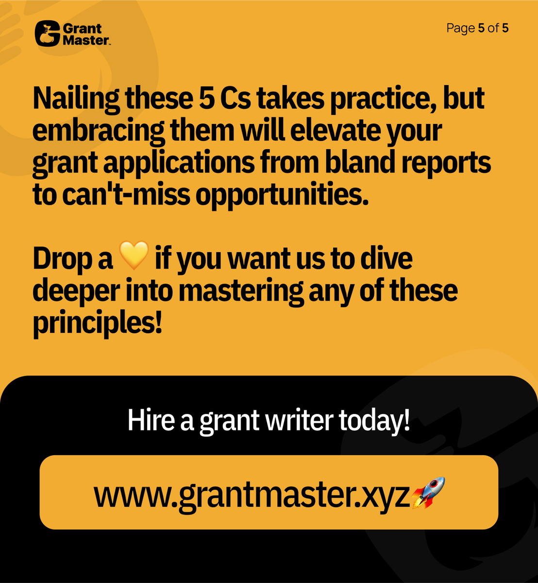 Grantmaster_xyz's tweet image. #GrantWritingTips #FunderFavorites #ProposalPower #UnleashYourIdeas #AfricaInnovates #FundingMadeEasy #GrantMaster #SMEsAfrica #NGOAfrica #LifelineFunding #GameChanger #GrantFunding
