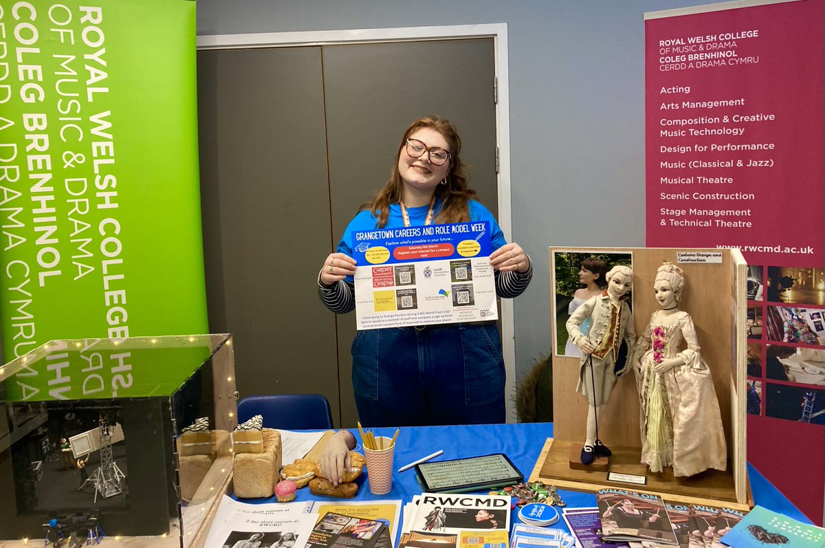 Great to be at  representing <a href="/RWCMD/">Royal Welsh College of Music & Drama</a> <a href="/YoungRWCMD/">Young RWCMD</a> at #GrangetownCareersWeek2024 

Drop-in anytime between 15:30-18:00 from 4-8 March at @Grange_Pavilion 📍

#NCW2024 @AliAbdi_ <a href="/mhairimcvi/">Mhairi McVicar</a> @GPYouthForum <a href="/grangecardiff/">Grangetown community</a> @Niru_Sudarsan99