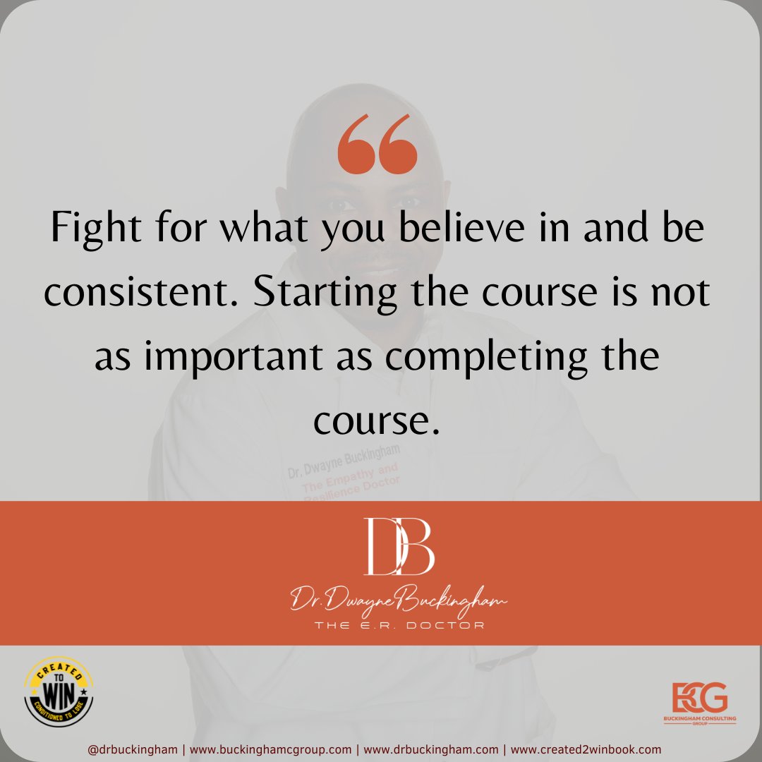 DrDBuckingham's tweet photo. It's Motivation Monday!

Focus on the finish line and remind yourself why you started. 💪
Dive deeper into success strategies with "Created To Win, Conditioned To Lose" @ https://t.co/O6zDVvijC6 

#CreatedToWinConditionedToLose #DrDwayneBuckingham #QuotesByDoc #TheERDoctor https://t.co/0H5bdRUEQo
