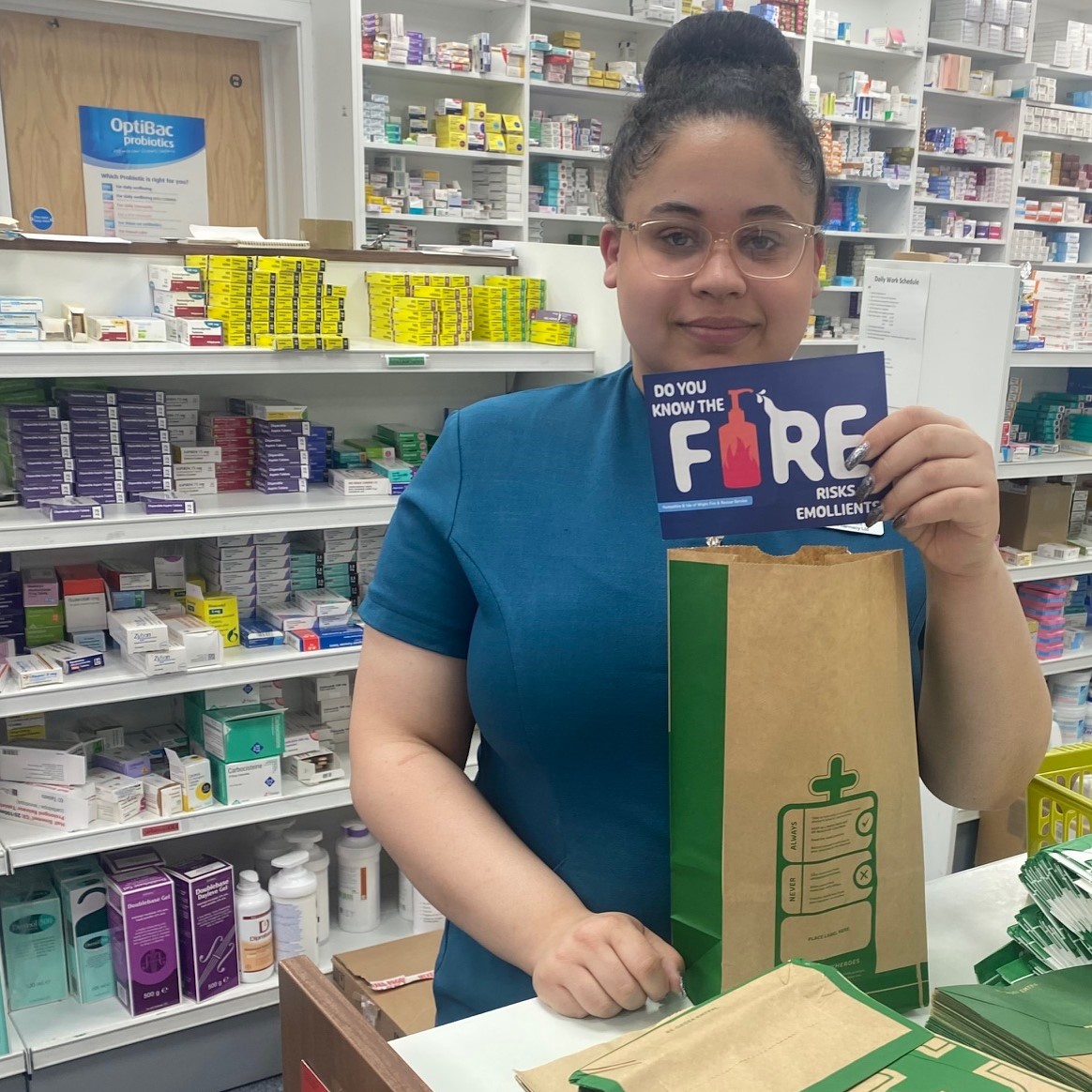 3/3 Campaign resources including posters and postcards have been sent to pharmacies and GP surgeries throughout Hampshire and the Isle of Wight for them to share with members of the public to help raise awareness of the potential fire risks within the local community.