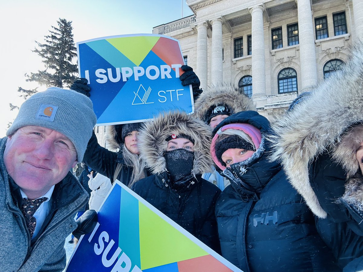 Minus 35 windchill has nothing on these teachers. 

They aren’t messing around. They are fighting for students. 

It’s past time - after more than a decade of underfunding and cuts by the Sask. Party - that education becomes the priority it needs to be with the needed funding.