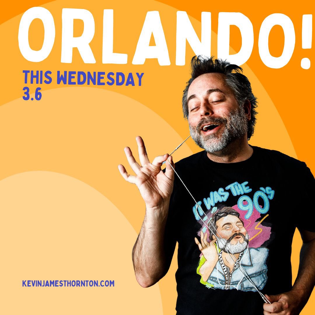 This wed and Thurs! It’s a new show you haven’t seen tickets and details kevinjamesthornton.com/shows