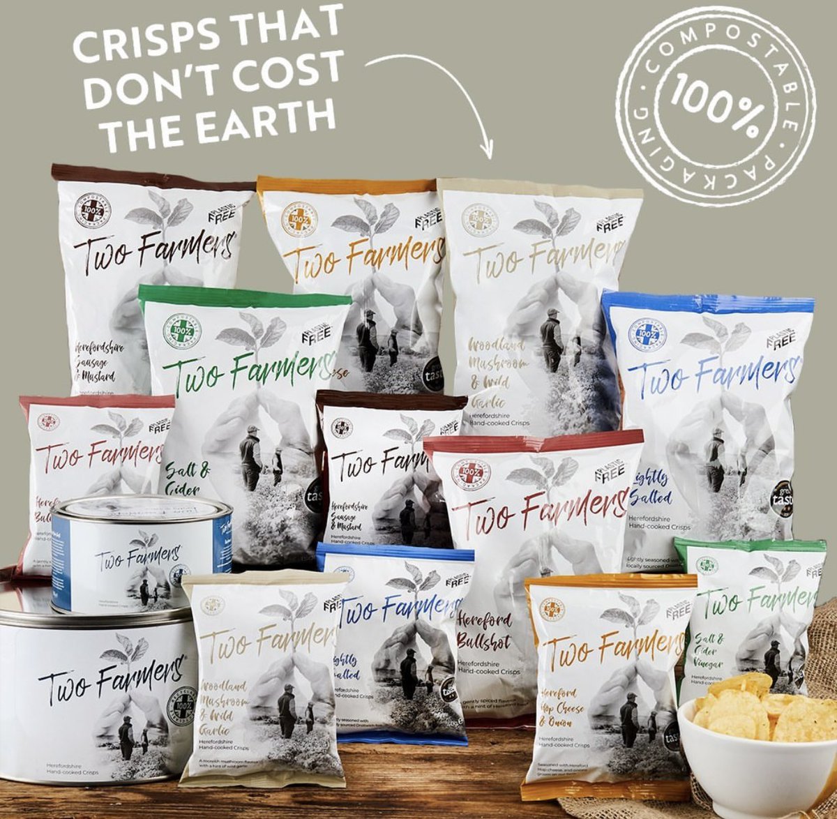 peabodys_coffee's tweet image. Snack sustainably with @TwoFarmersHfd Their delicious crisps in 100% compostable packaging align perfectly with our commitment to the environment. Together, let&apos;s create a greener future! 🌱🌍 #SustainableSnacking #PeabodysCoffee #CompostablePackaging