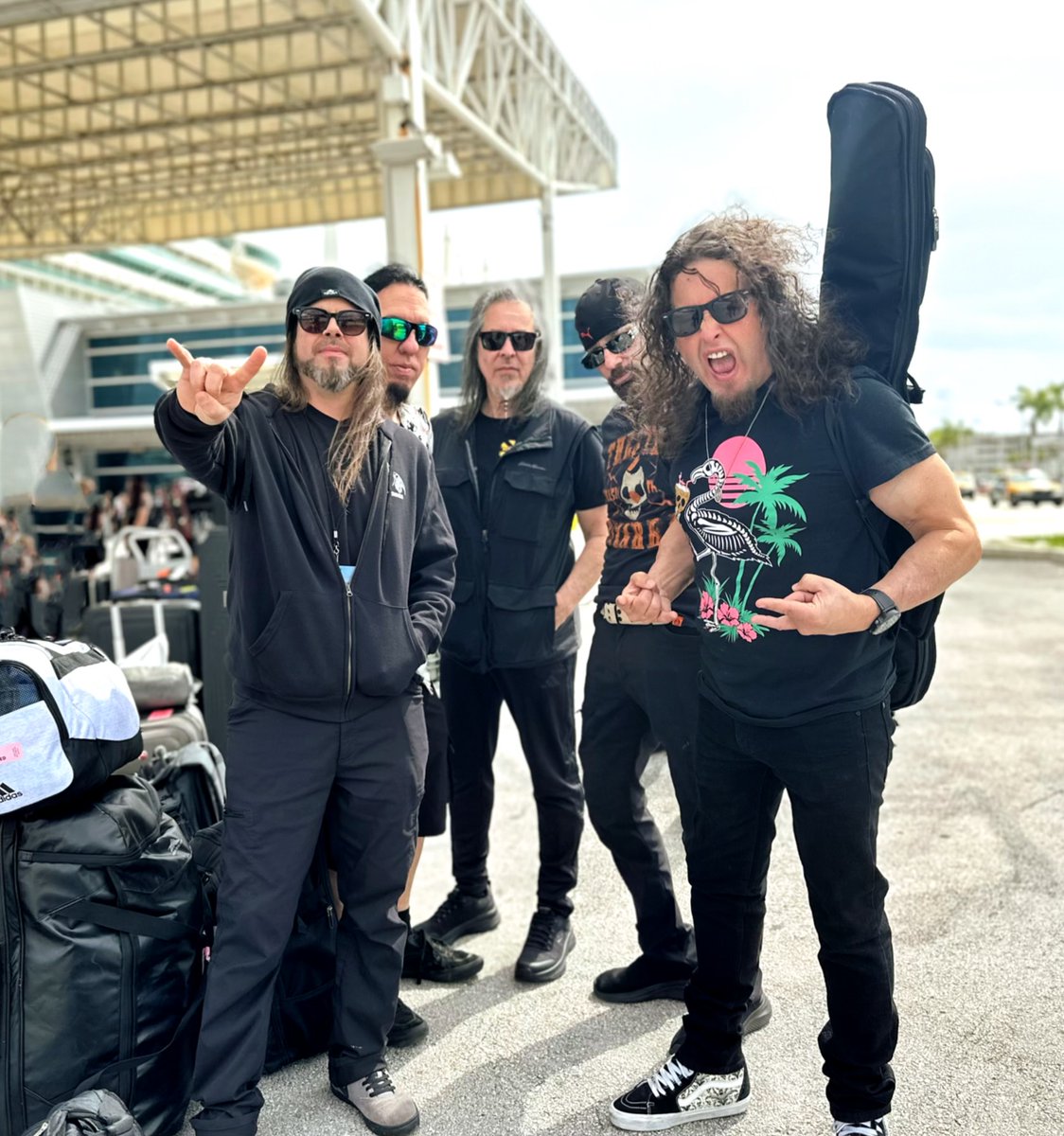 queensryche's tweet photo. Here we are about to board Royal Caribbean, Independence of the Seas for the Monsters of Rock Cruise...Miami 🤘
#Queensryche #thefunbegins