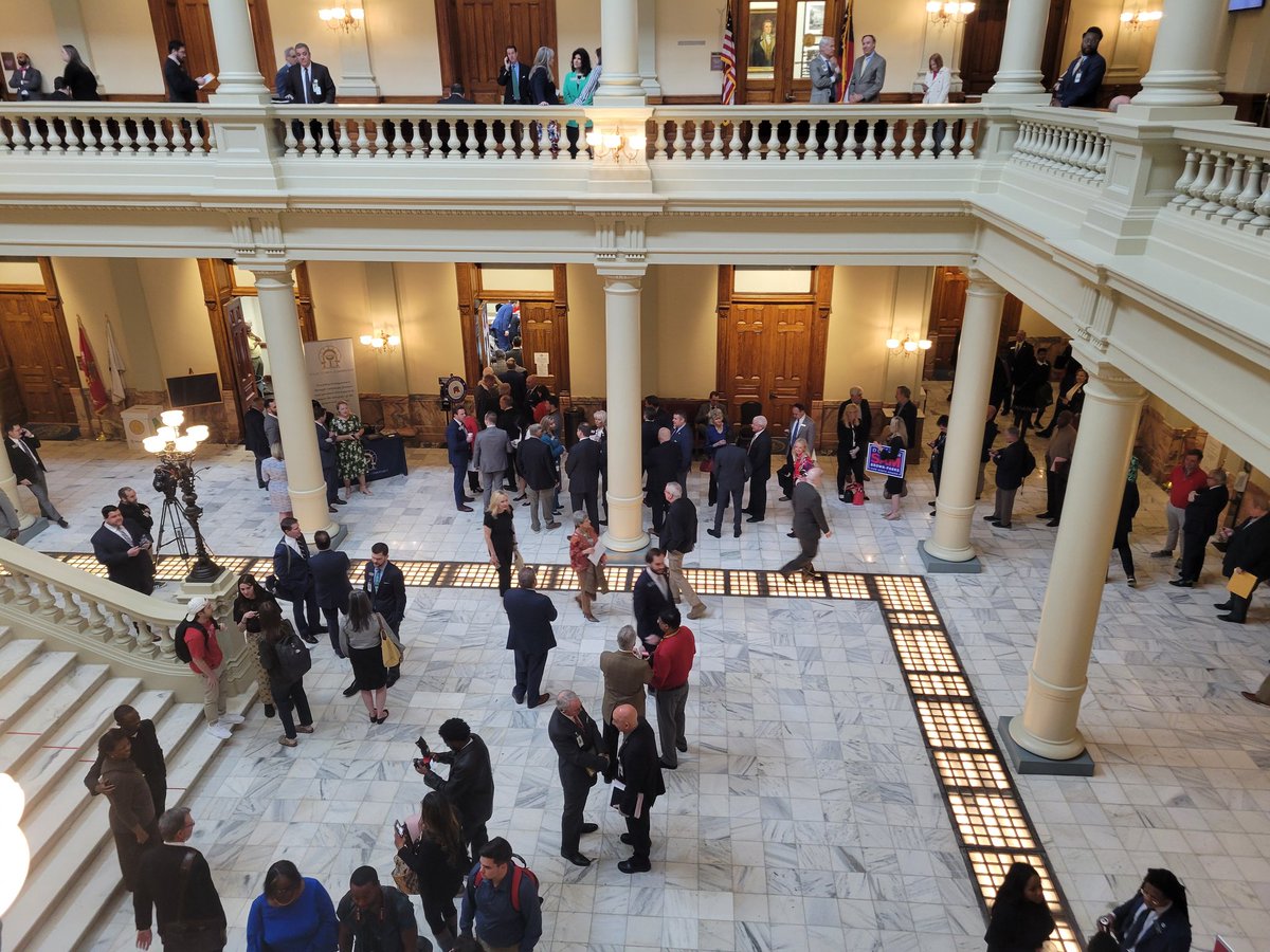 LizHausmann's tweet photo. Busy day at your #GACapitol. Candidate Qualifying week underway.  March 4-8. https://t.co/YmYCNZJL6H