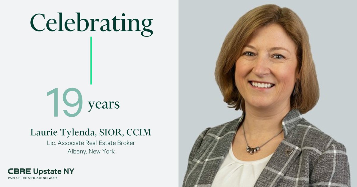 Join us in congratulating Laurie Tylenda as she celebrates 19 years in the Capital Region with our Albany office!