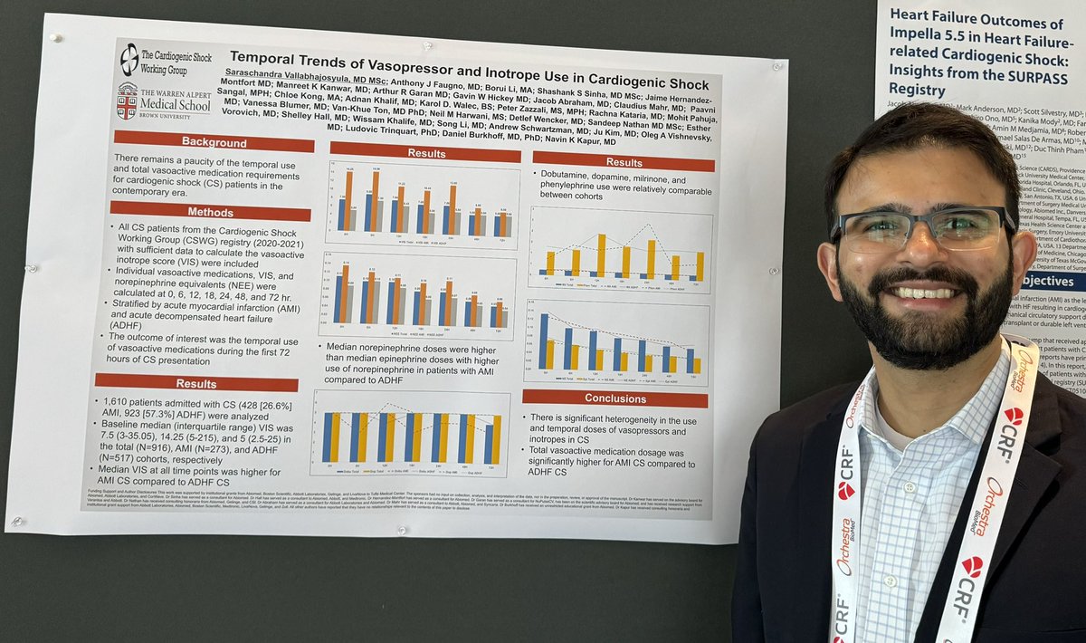What a privilege to present data from the #CSWG at #THT2024. Fantastic conference and great learning! Thank you for the opportunity, @NavinKapur4 and team. @BrownUniversity @BrownMedicine @BrownCardiology