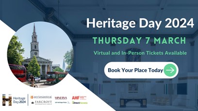 Last chance to get virtual conference tickets for Heritage Day 2024. We’re delighted to be supporting partners for this sector wide event happening this Thursday, 7 March.

Virtual tickets still available here -> bit.ly/HDay2024
