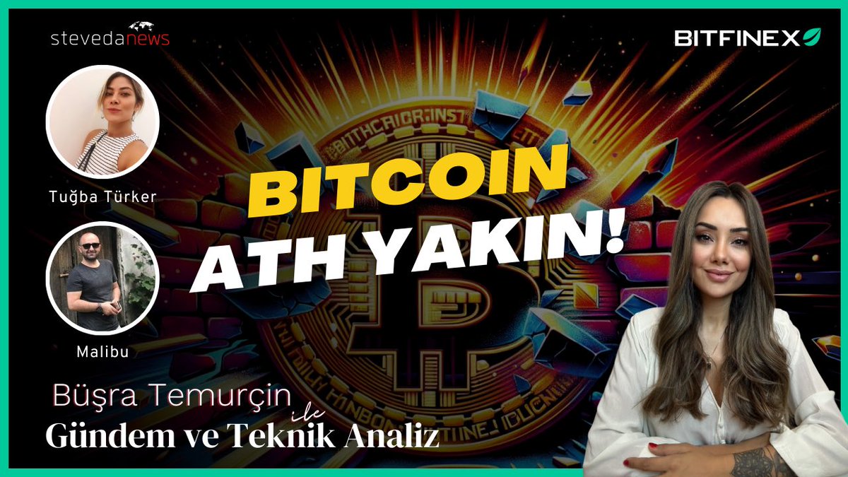 SON 2 SAAT ⏰ “#Bitcoin ATH YAKIN!” Saat 21:00'de '@BusraTemurcin ile Gündem ve Teknik Analiz' programımızda genel piyasa analizi ile sizlerle olacağız. Bu gece muhteşem bir yayın sizleri bekliyor, kaçırmayın! Konuklar: @ma_libuu , @tugbachain 📌 youtube.com/live/ifEqKzQAA…