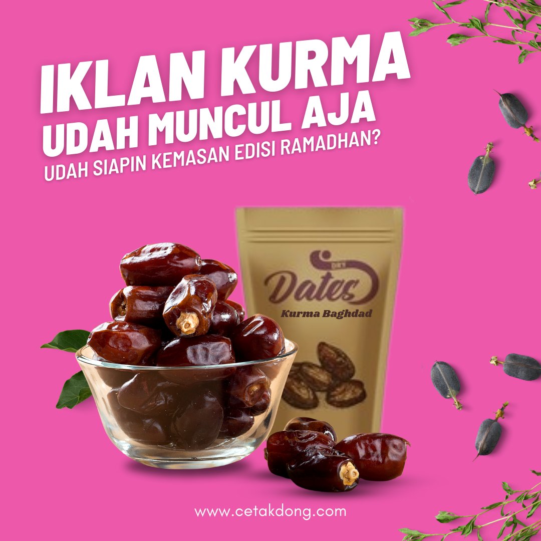 cetakdongcom's tweet photo. Sebentar lagi puasa ya? Pantesan udah muncul iklan kurma. Jangan lupa cetak kemasan edisi ramadhan di cetakdongcom https://t.co/p2Uy8MlmGu
#cetakkemasan #cetakkemasanmurah #cetakdongcom #cetakkemasankurma #kemasanproduk #kemasanmakanan #ramadhan2024 #bible #banned #DuaHatiBiru https://t.co/MuPP72CxiQ