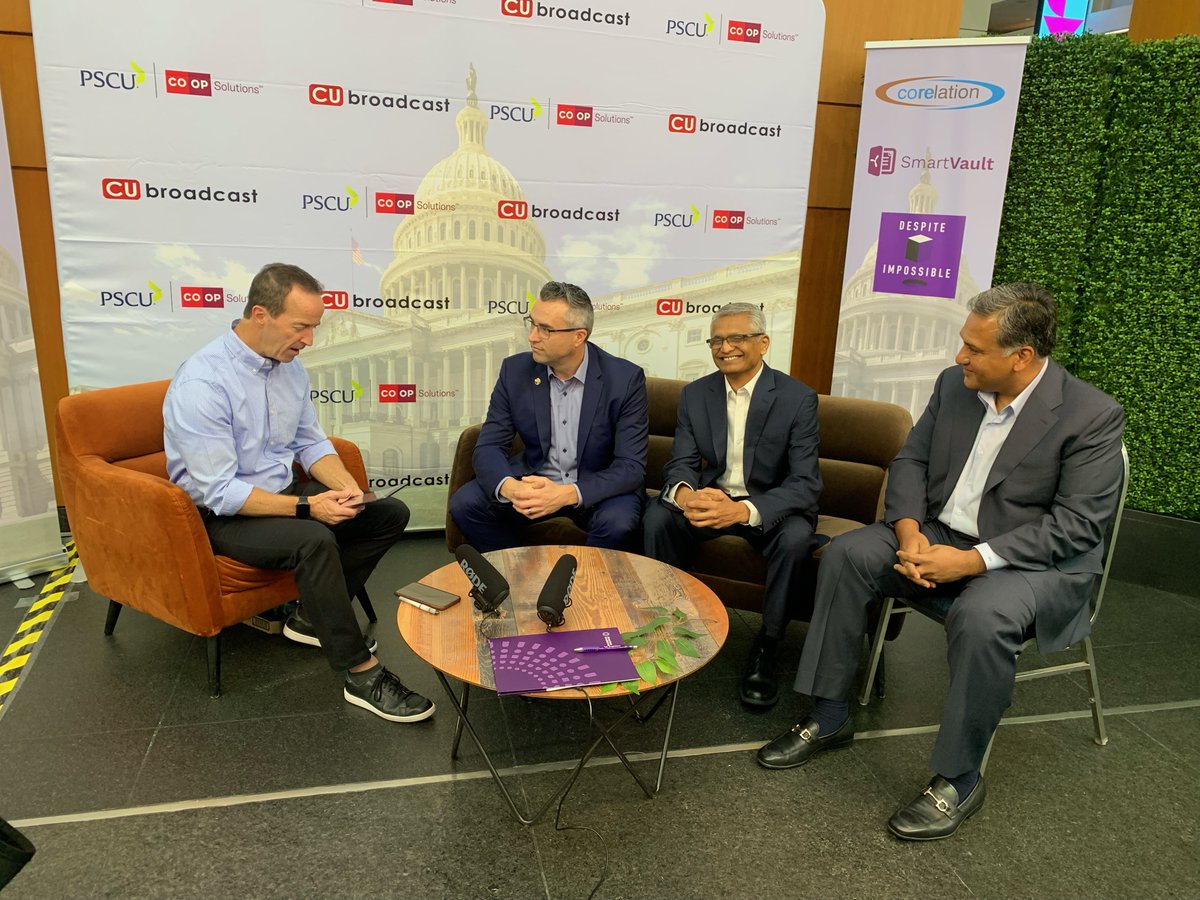 wmagency's tweet photo. Mike Lawson of @CUbroadcast is kicking off @CUNA's #GAC2024 by interviewing Teachers FCU and #WMAclient Manish Gupta of Corridor Platforms. https://t.co/2LoaUHzurc