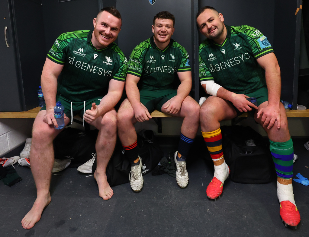 𝙁𝙧𝙤𝙣𝙩 𝙧𝙤𝙬 𝙗𝙖𝙡𝙡𝙚𝙧𝙨 💪🏉

Dooley, de Buitléar and Aungier 🆚 Scarlets

2⃣9⃣ Carries between them
6⃣ Defenders beaten
3⃣ Line breaks
2⃣ Offloads
1⃣ Try

#ConnachtRugby | 📸 <a href="/INPHOjames/">James Crombie</a>