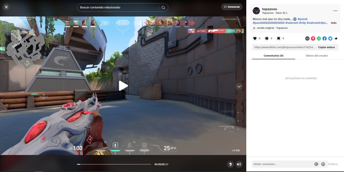 Dadle apoyo y amor. tiktok.com/@topazooo
😈😈

#VALORANT #champagne #EASY