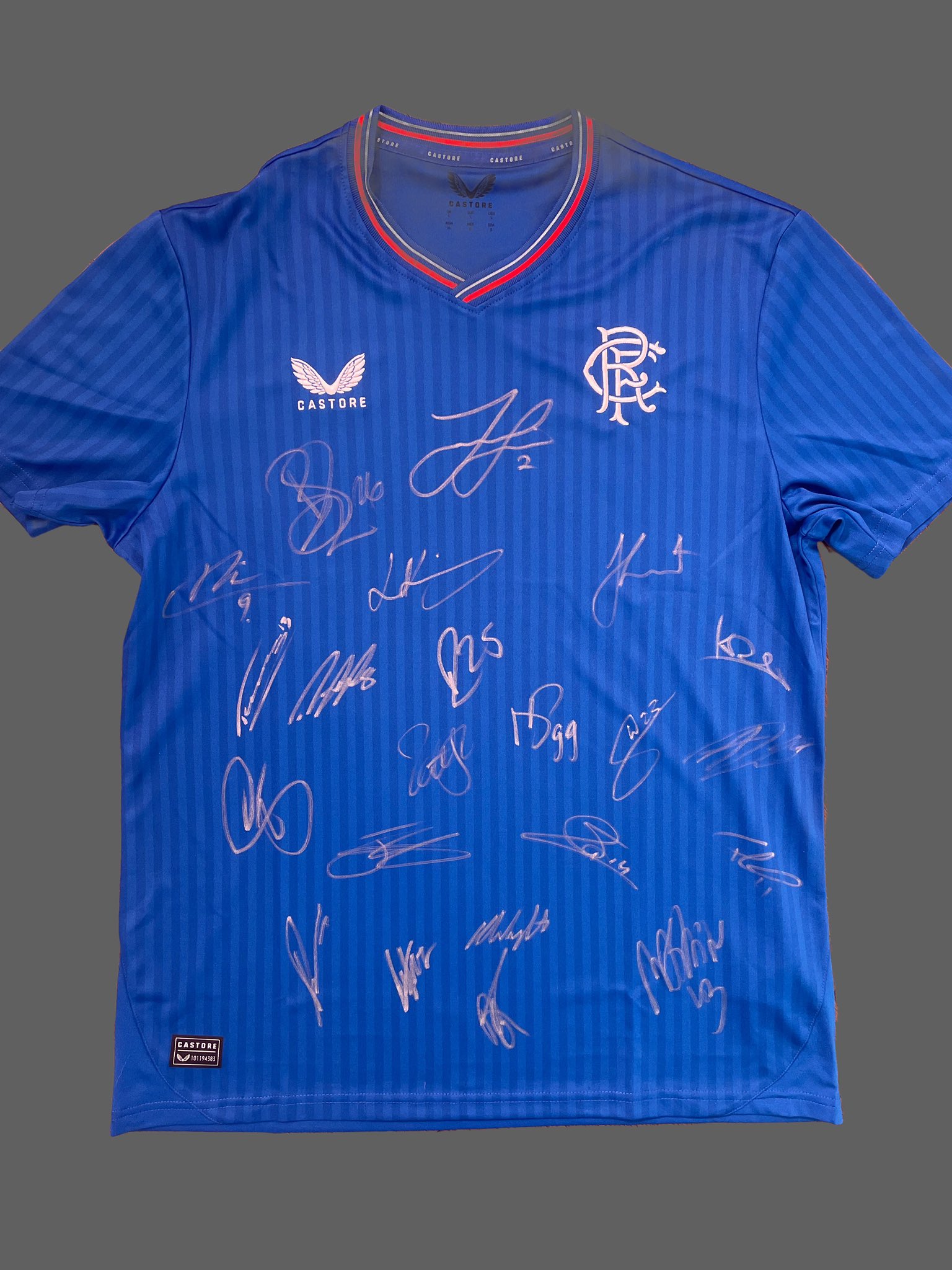 Rangers cheap signed shirt
