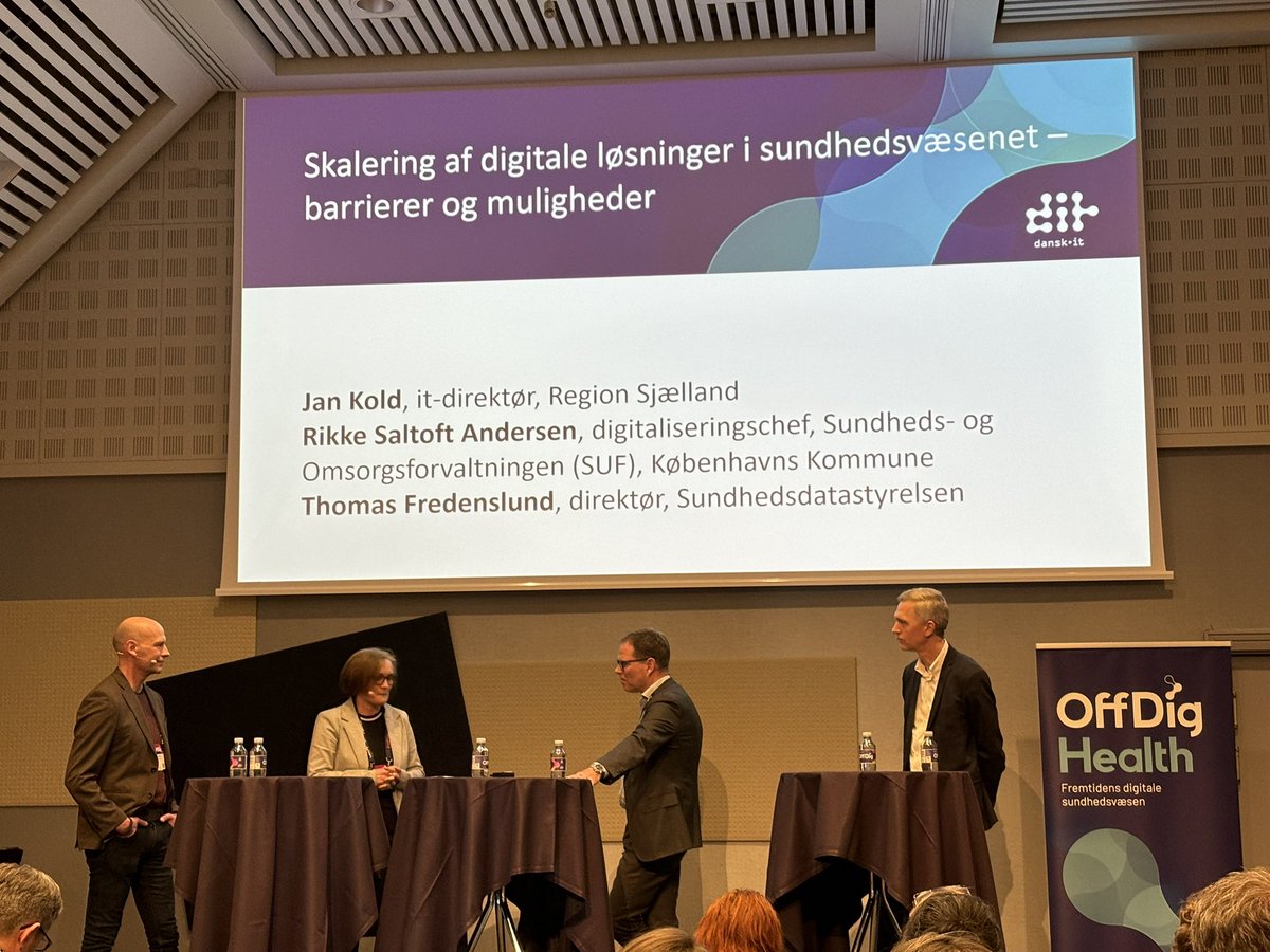 KervinFranke's tweet photo. Selvom OECD giver Danmark topkarakter når det kommer udbredelse af digitale løsninger i sundhedssektoren, så kan vi på mange måder få gjort endnu mere. Vi skal tale om hvad det er vi skal løse, derefter hvordan vi gør det. Det er sundhed før IT. Budskaber i debat på #offdig https://t.co/HDbtgdluPk