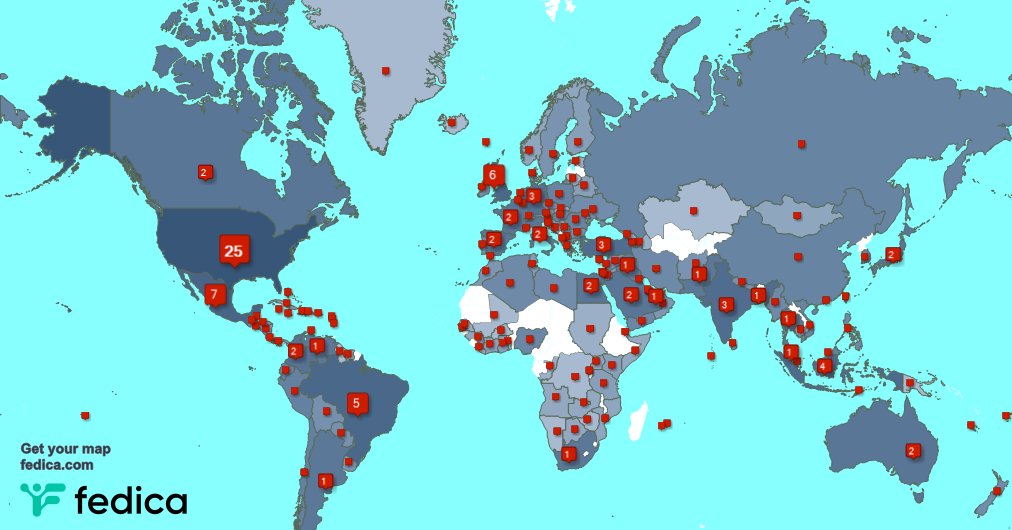 Special thank you to my 332 new followers from Belgium, Egypt, and more last week. fedica.com/!terry_847