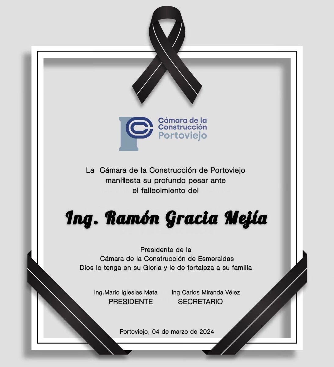 Camara de la Construccion Portoviejo (@camara_const_p) on Twitter photo 