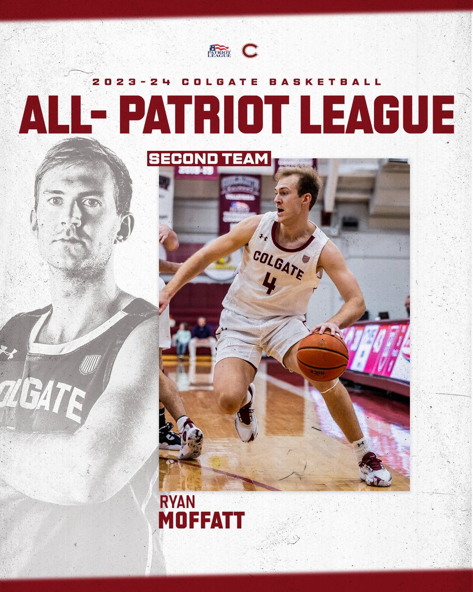 Don’t sleep on the second team ✊

<a href="/r_moffatt/">Ryan Moffatt</a> adds more All-Patriot League honors to his postseason collection.

#GoGate | #PatriotMBB